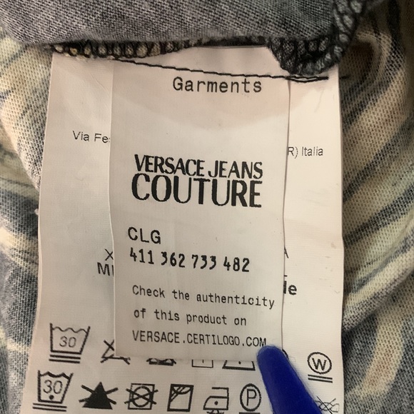 100% AUTHENTIC XXL Versace Jeans Couture T-Shirt - Picture 4 of 6